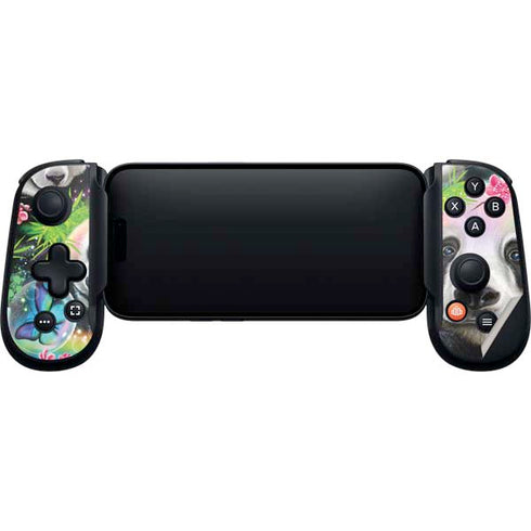 Rainbow Pandas with Butterflies by Sheena Pike Backbone One for iPhone Game Controller Skin